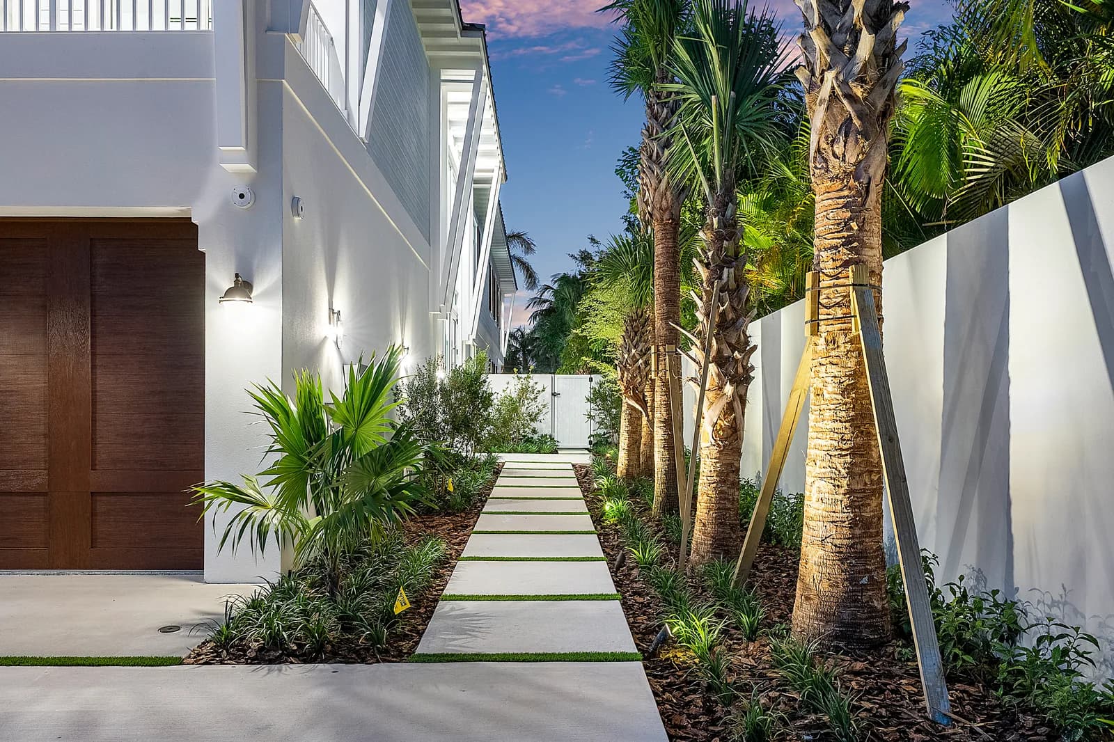 Completed work at a custom home in Delray Beach by SouthShore Builders