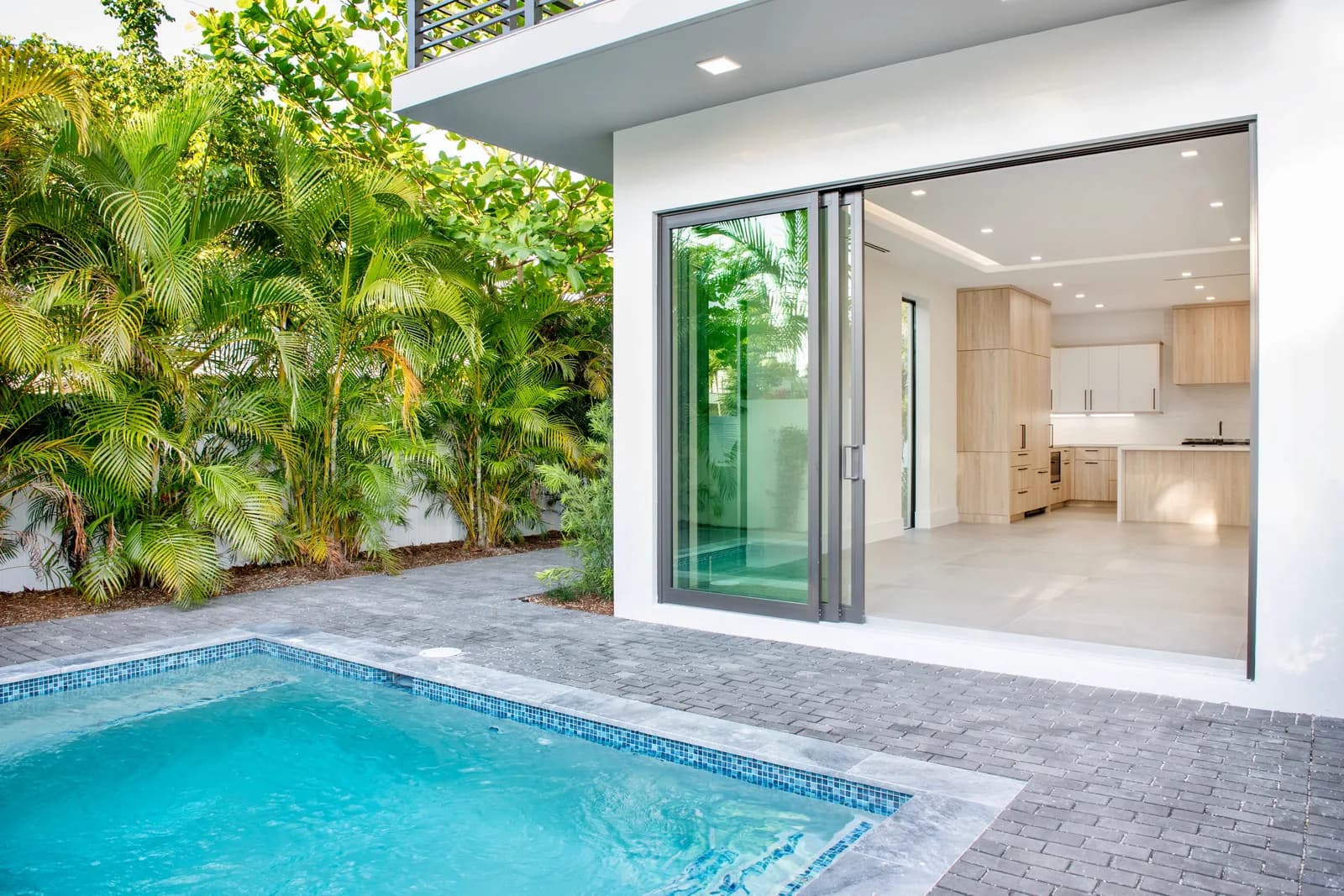 Completed work at a custom home in South Florida by SouthShore Builders