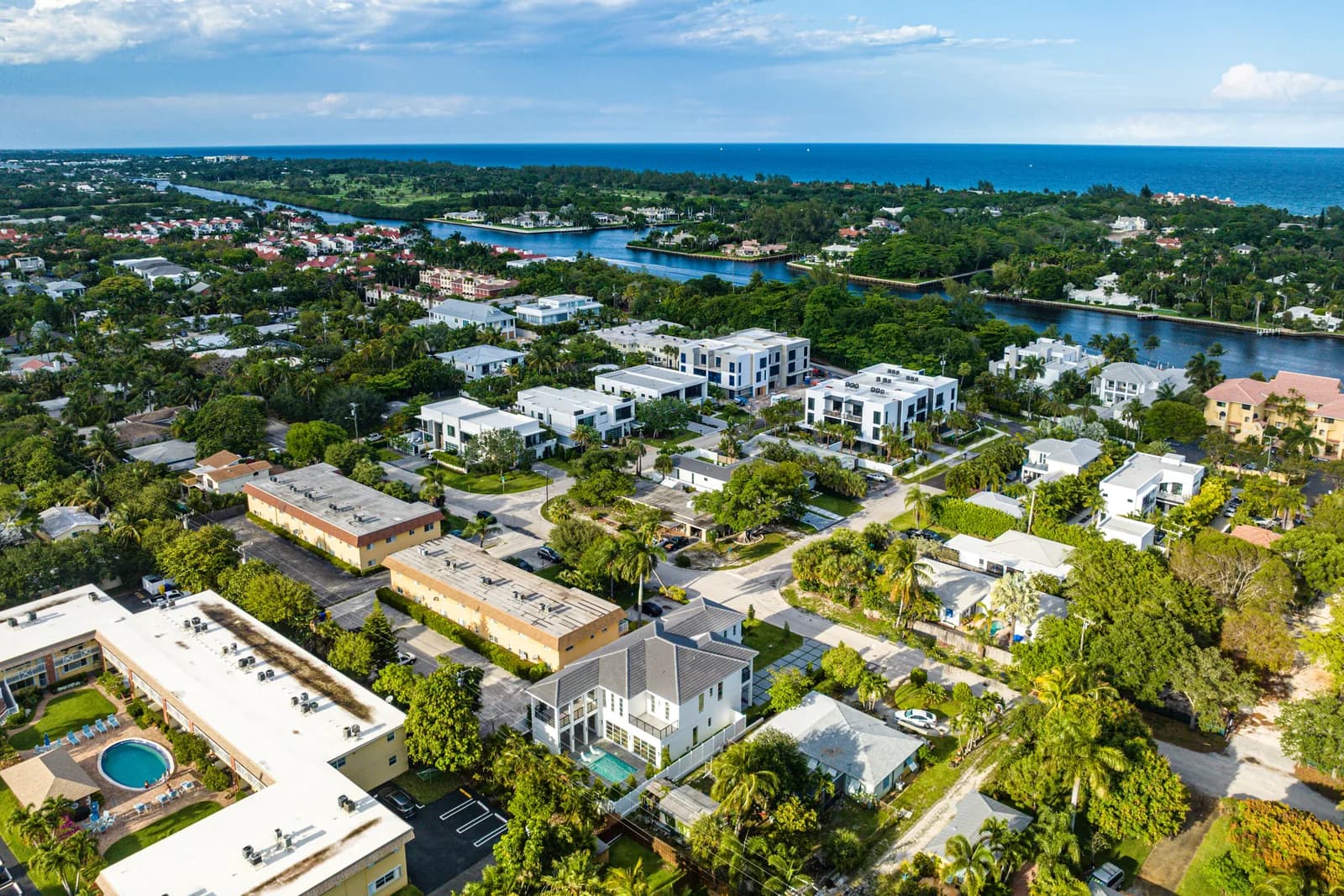 Completed work at a custom home in South Florida by SouthShore Builders