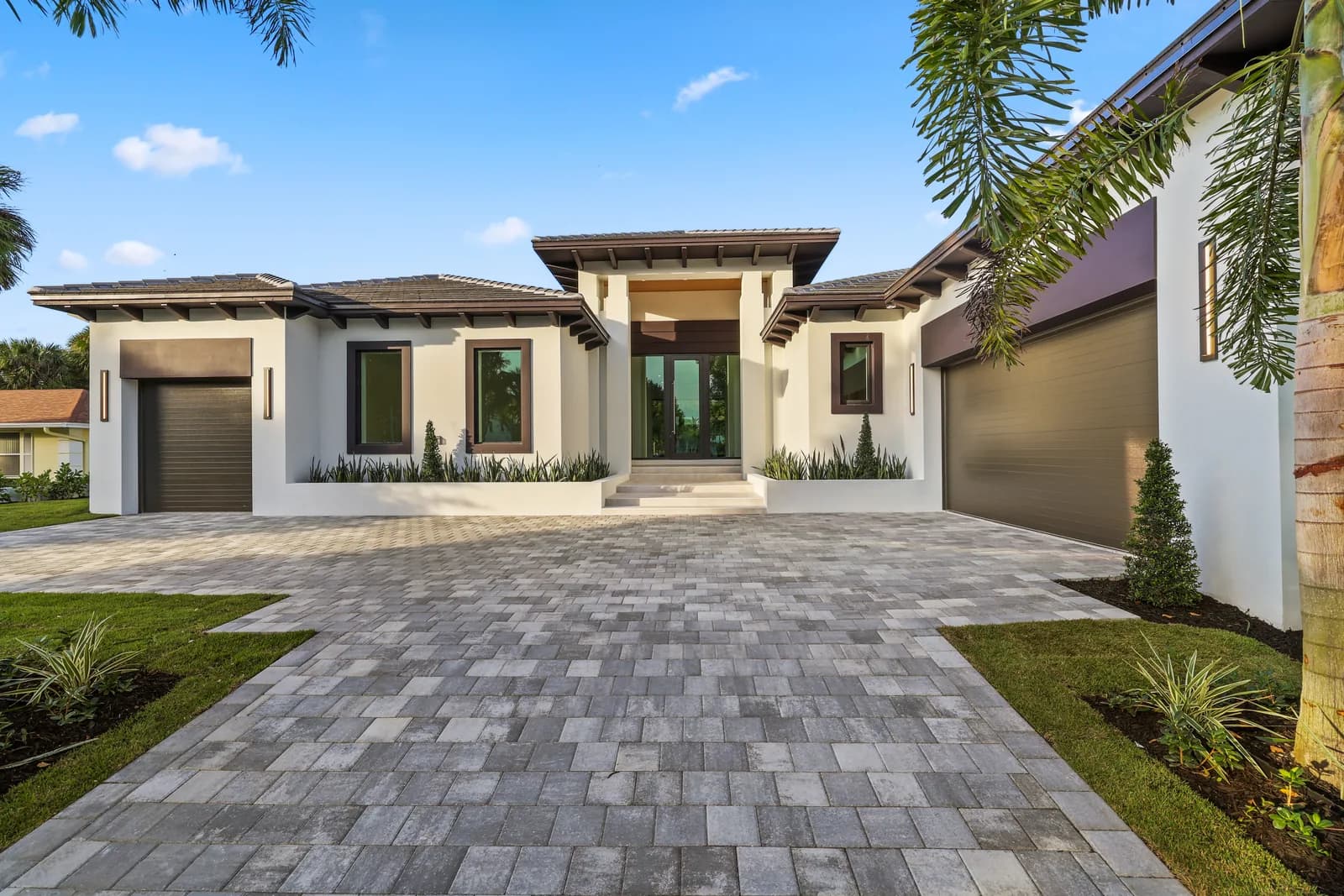 Completed work at a custom home in Ocean Ridge by SouthShore Builders