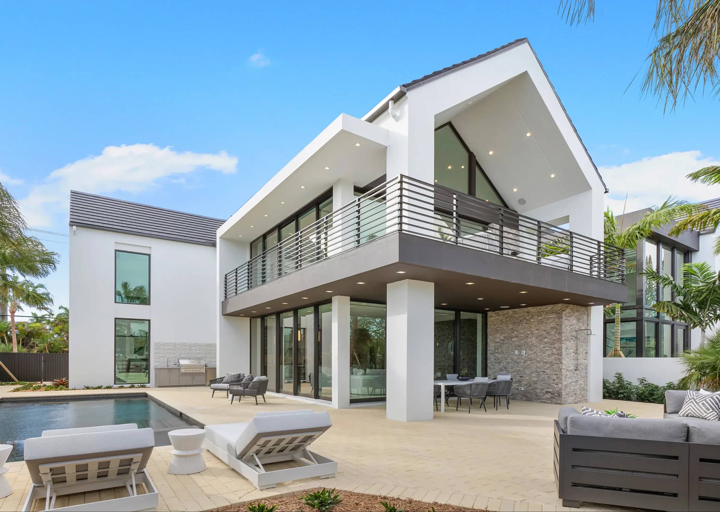 Luxury custom home built by SouthShore Builders in Delray Beach, FL