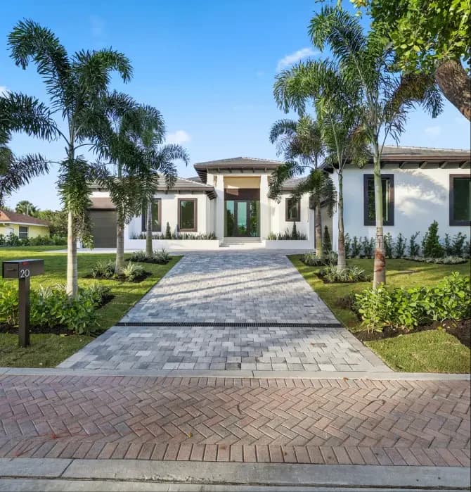 Coastal custom home built by SouthShore Builders in Ocean Ridge, FL